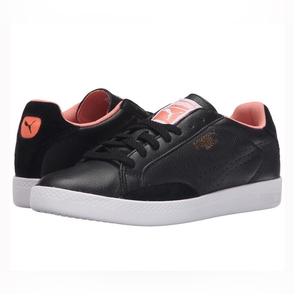 EUC- PUMA ‘Match Lo Basic’ Leather Sneaker